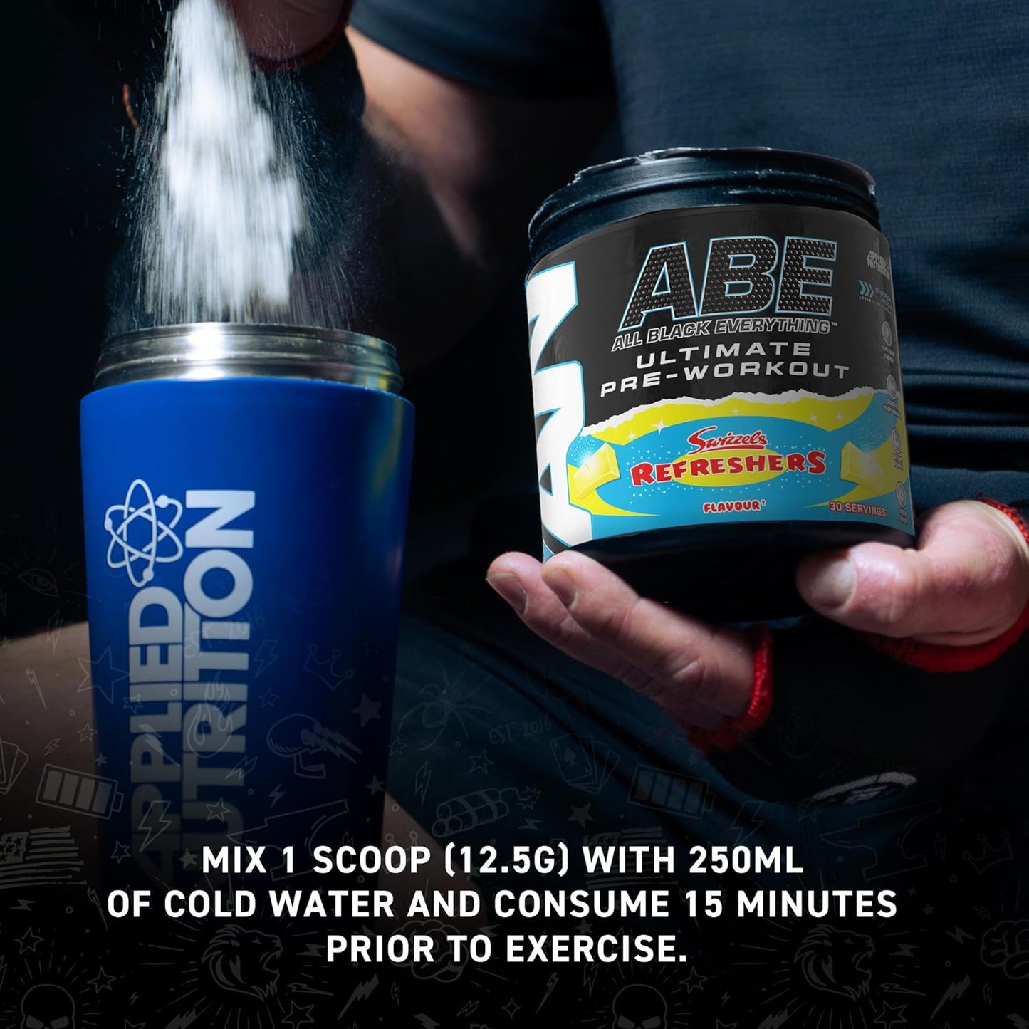 Serving suggestion for Applied Nutrition's ABE Pre Workout