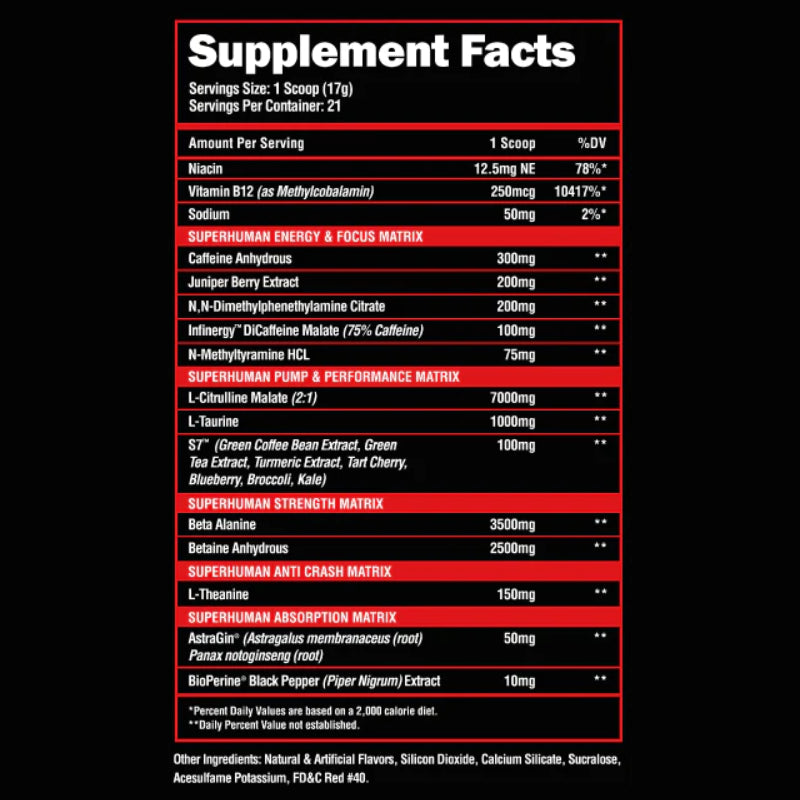 Alpha Lion Supreme Pre Workout - Nutrition