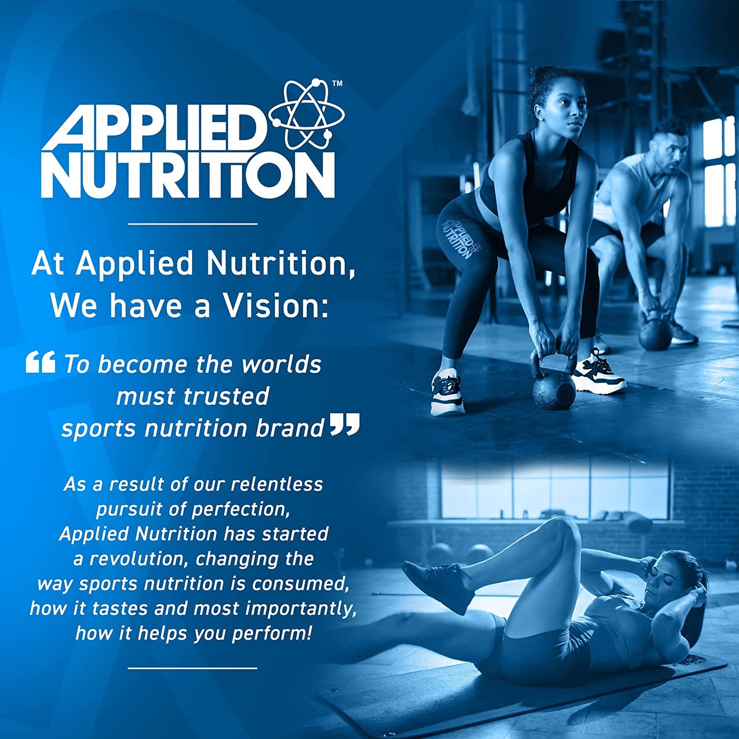Applied Nutrition's aim is to become the world's most trusted sports nutrition brand