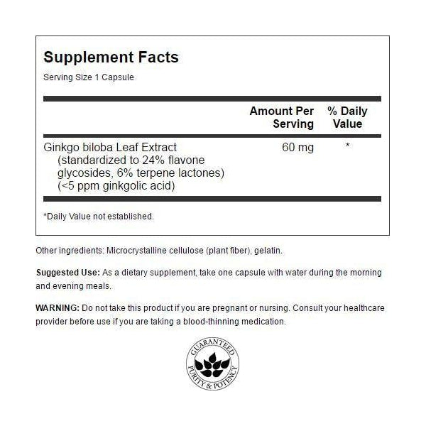 Ginkgo Biloba Extract - 120x 60mg