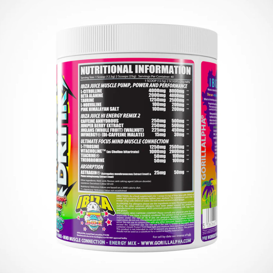 Ibiza Juice Remix 2 Pre Workout