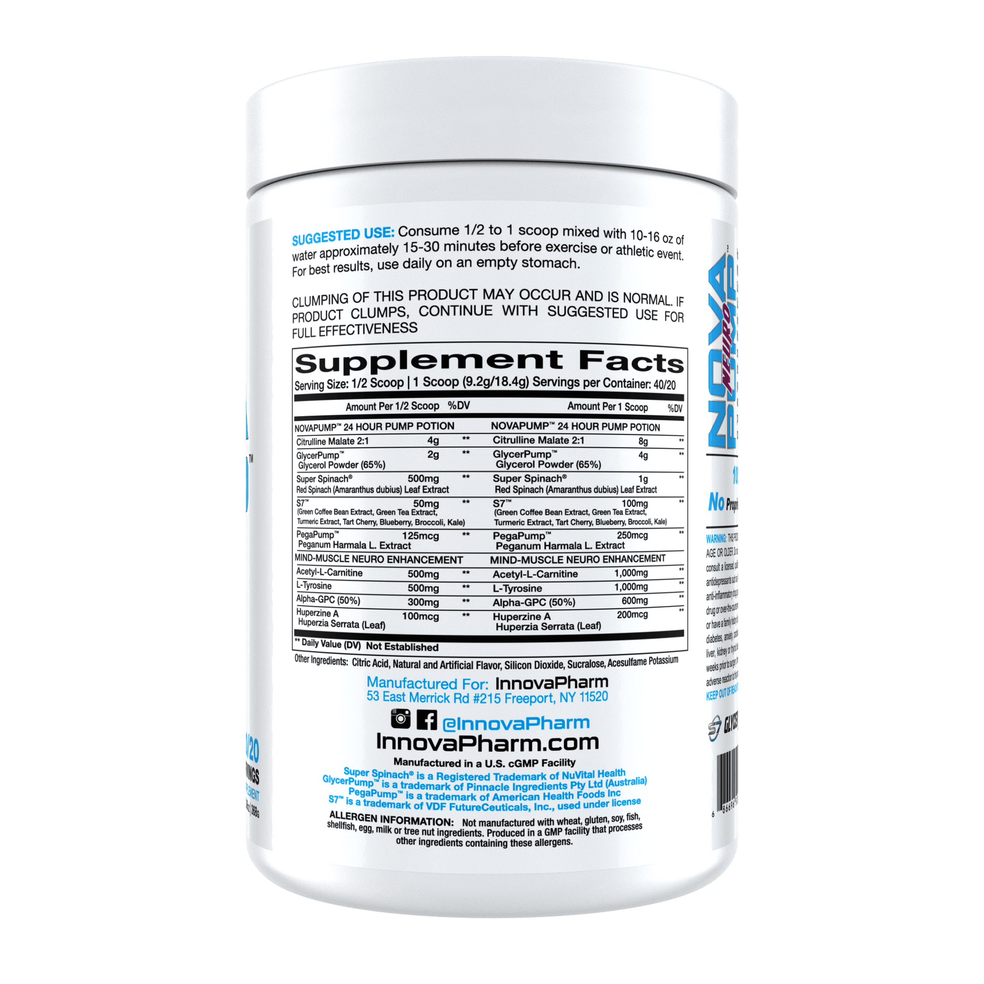 NovaPump Neuro product label