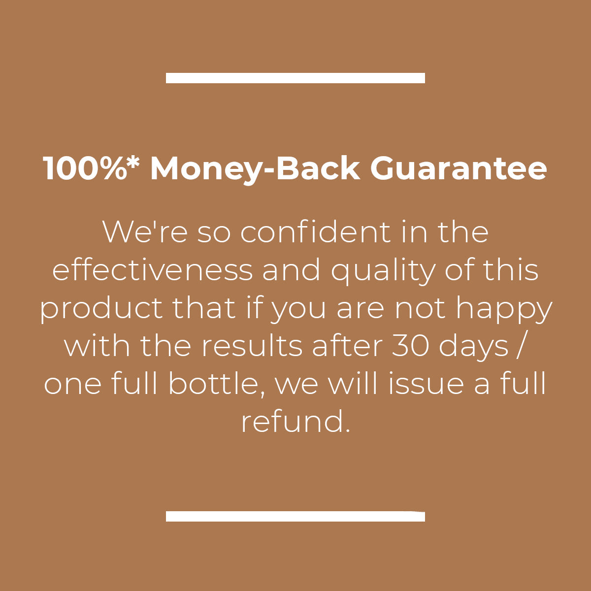 Money-back on PCT supplement