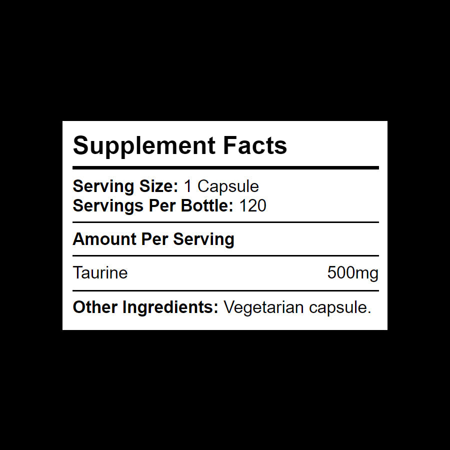 500mg taurine