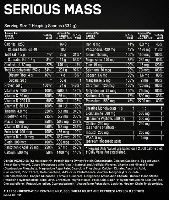 Optimum Nutrition Serious Mass