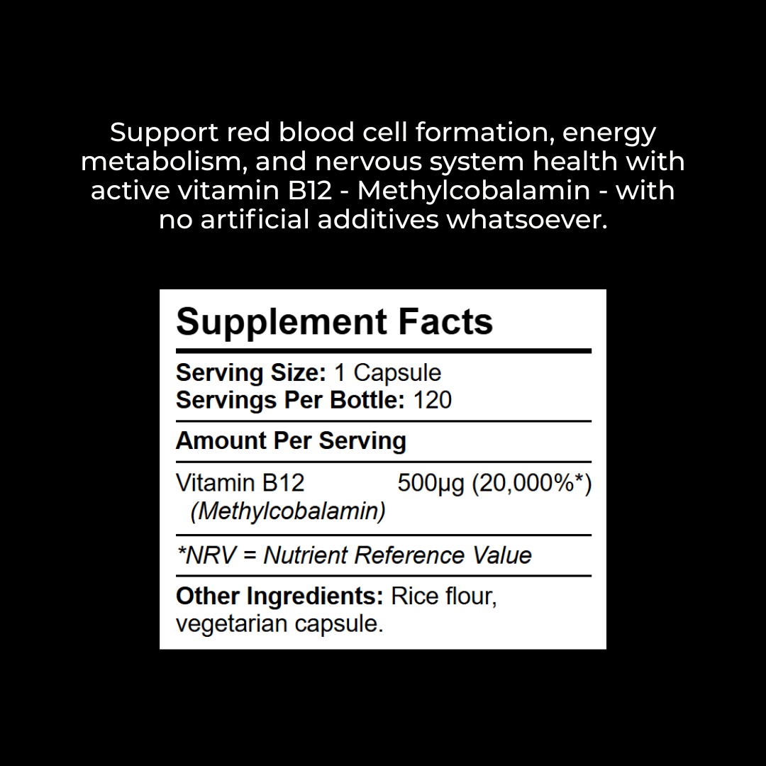 Vitamin B12 - 120x 500mcg