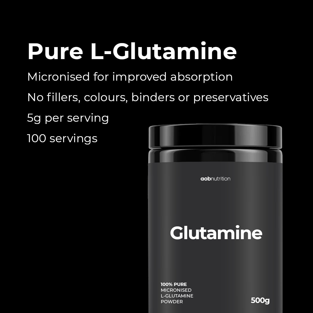 Glutamine powder supplement