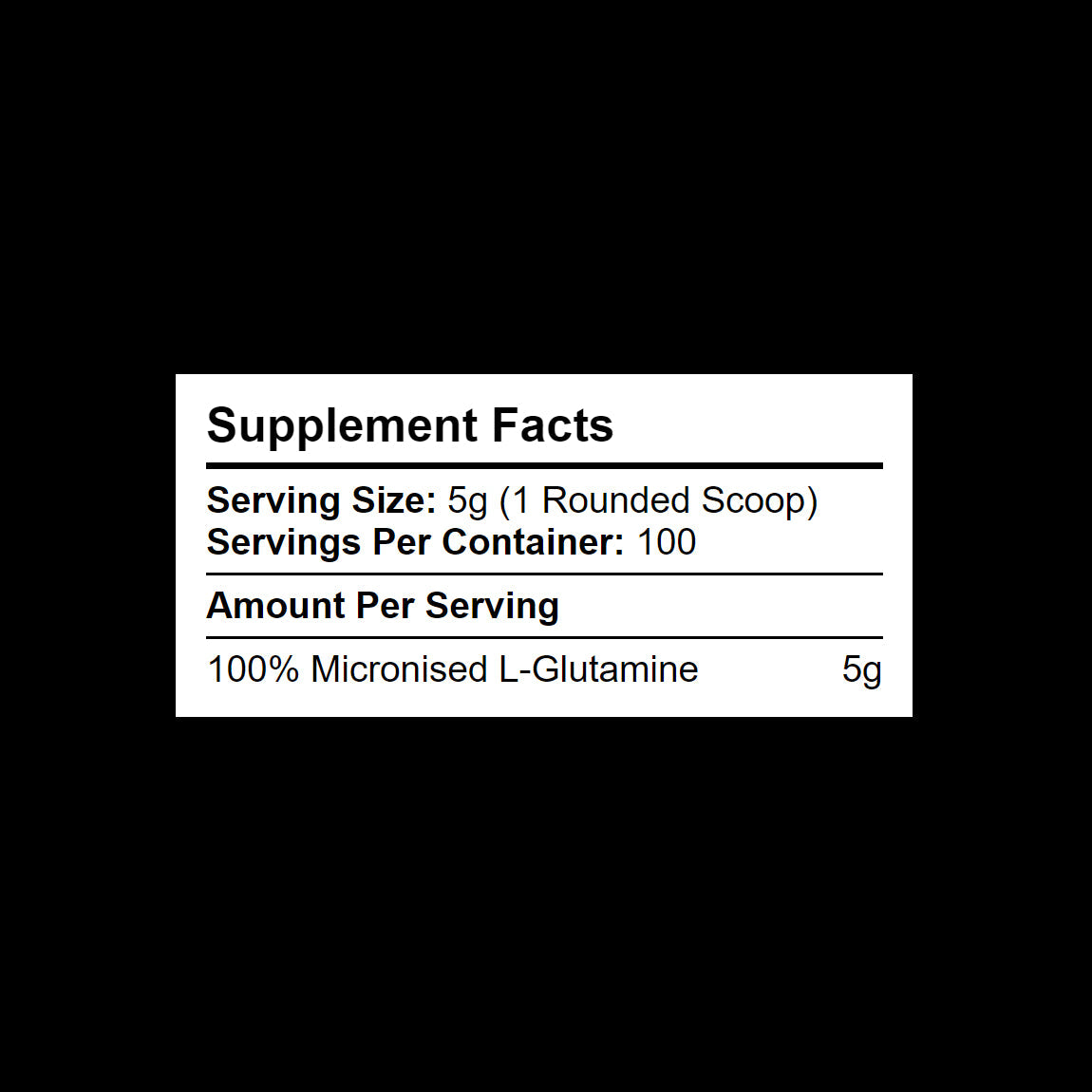 Glutamine 500g
