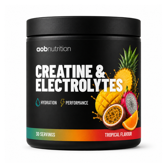 AOB Nutrition Creatine & Electrolytes Tropical hydration and performance powder 30 servings