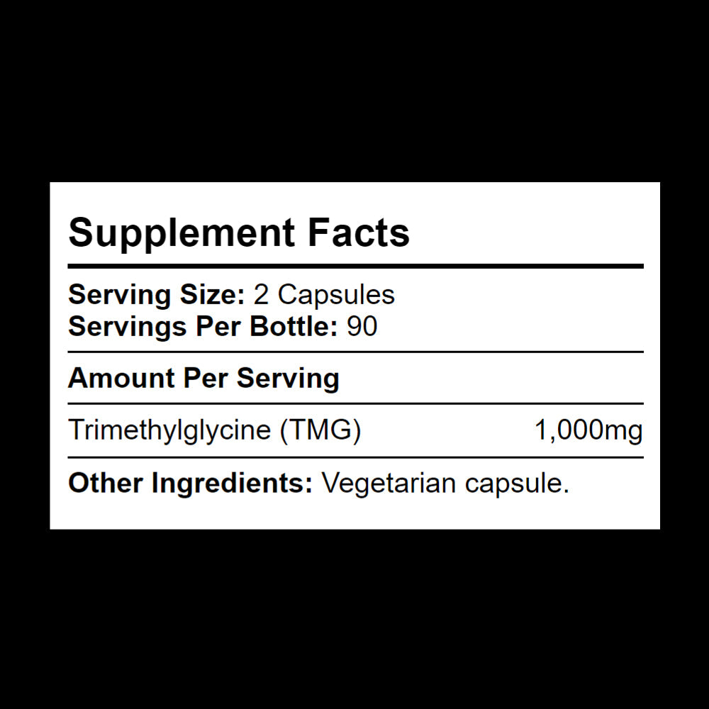 500mg TMG per capsule