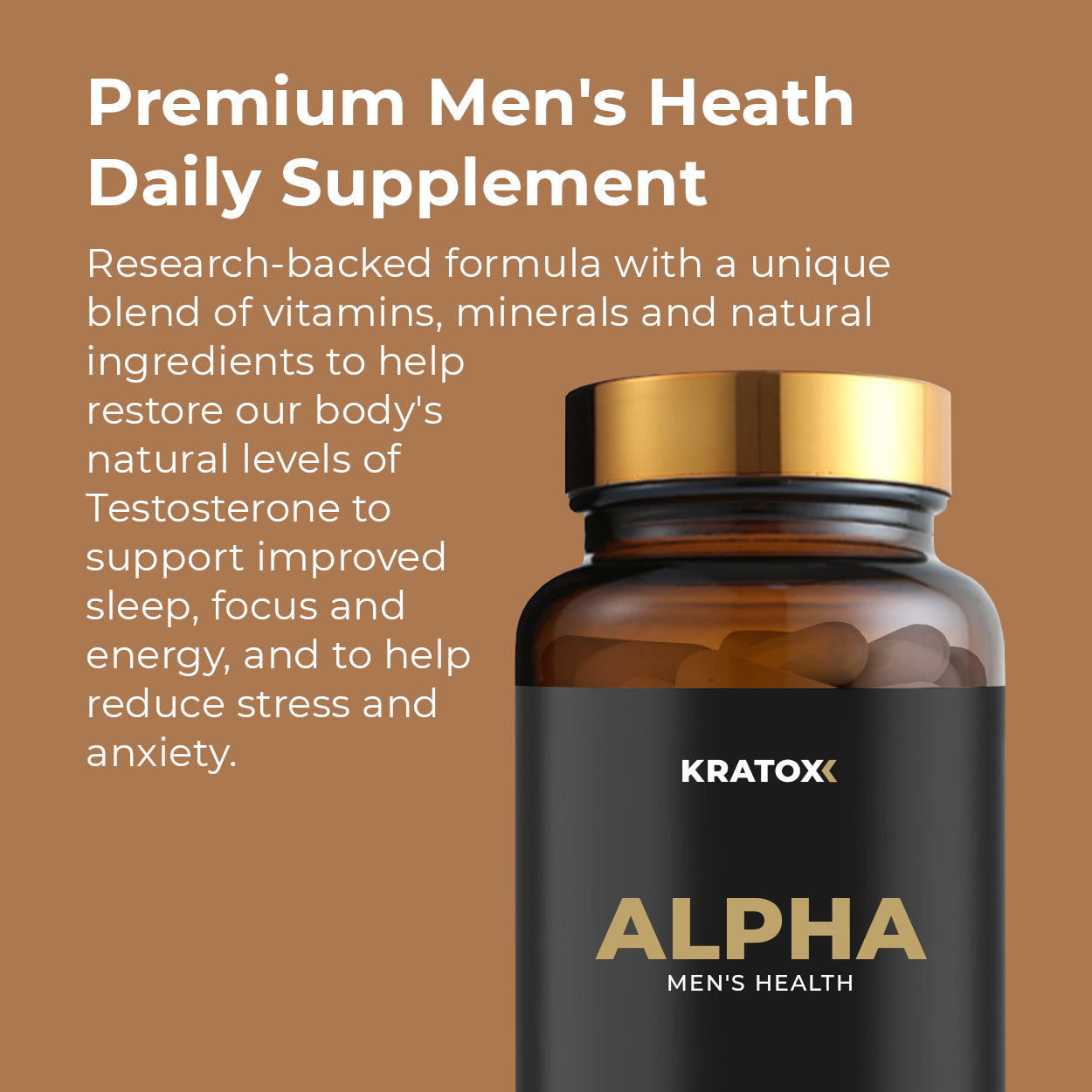 Kratox Alpha, including Ashwagandha, Shilajit, Magnesium & More