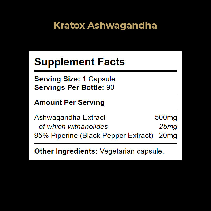 Ashwagandha 500mg supplement