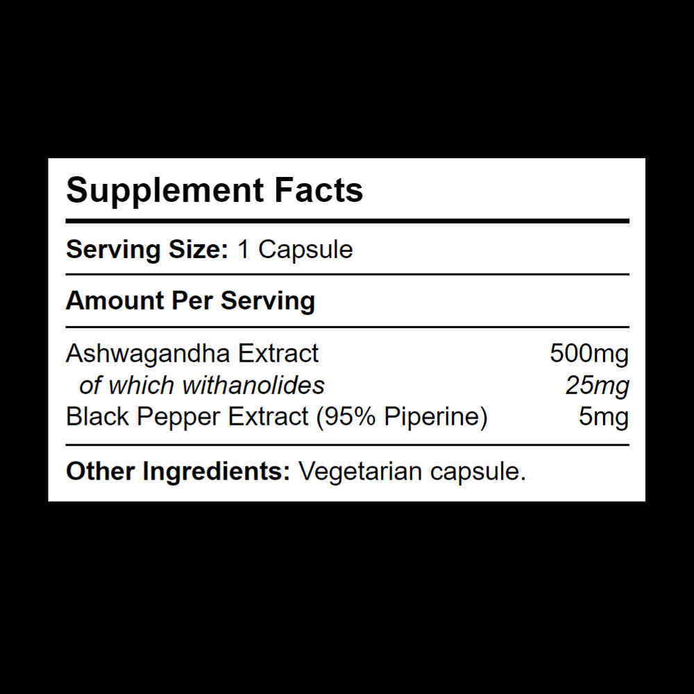 500mg Ashwagandha 5% Withanolides