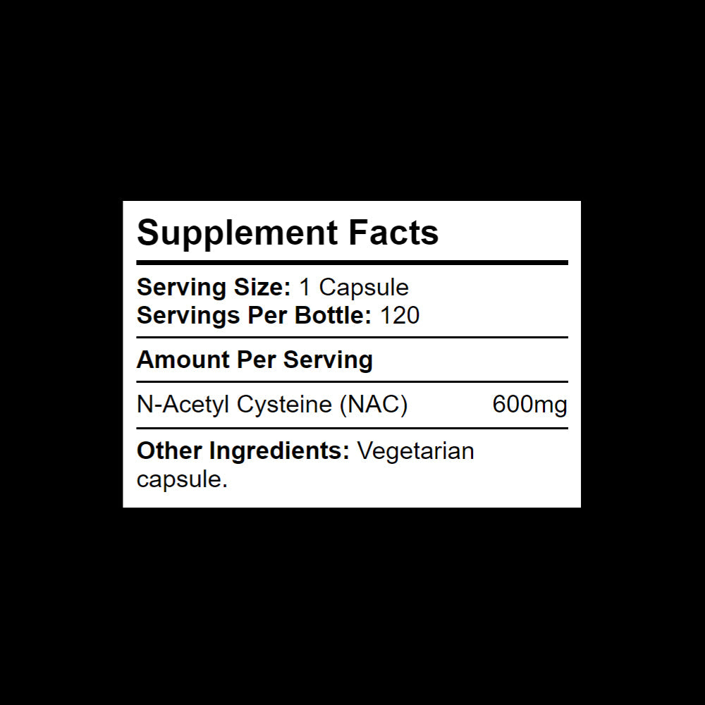 600mg NAC supplement