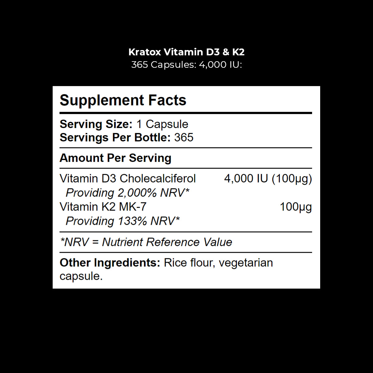 Vitamin D3 & K2