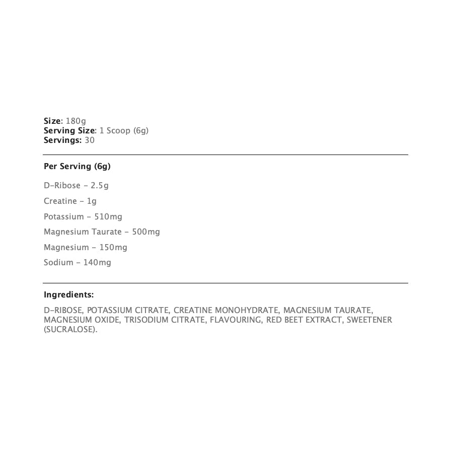 Electrolyte + Nutritional Information