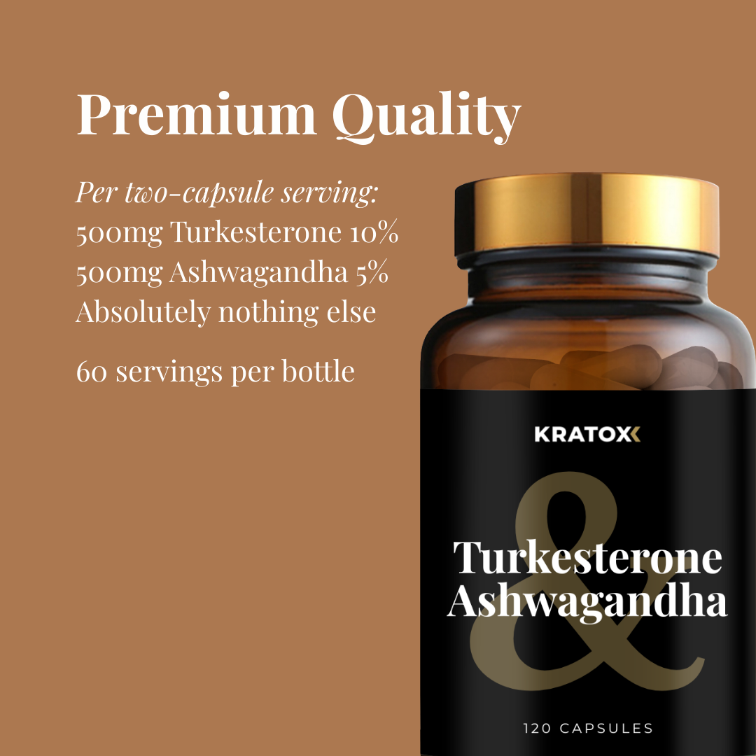 Turkesterone & Ashwagandha - 120 Capsules