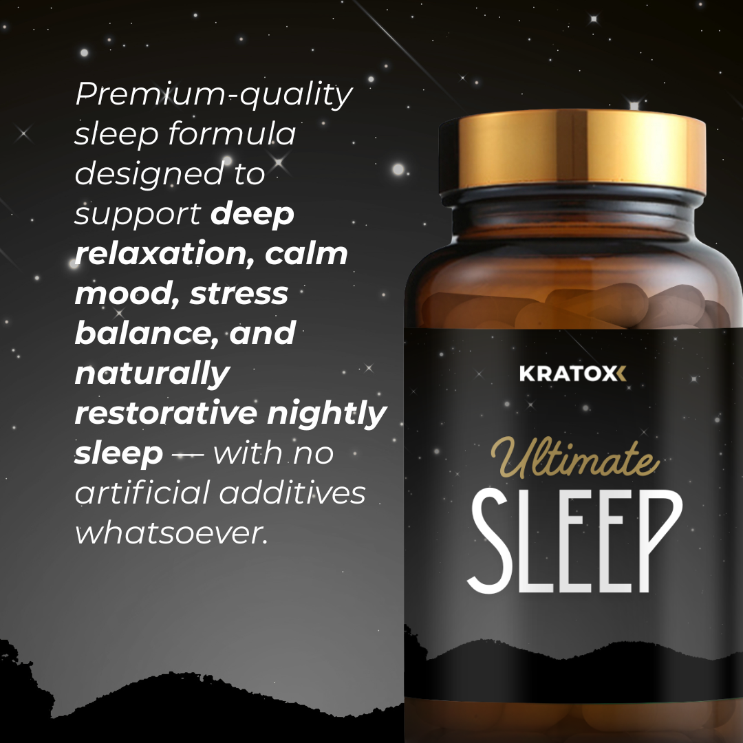 Ultimate Sleep by Kratox featuring magnesium glycinate and ashwagandha